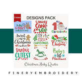 My first Christmas  - Designs pack : Embroidery Design - FineryEmbroidery